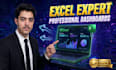 create a professional excel dashboard and data anaysis