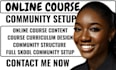 create online course content elearning course curriculum skool community setup