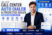 setup call center auto dialer, predictive dialer and ringless voicemail