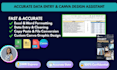 do accurate data entry virtual assistant tasks and custom canva design