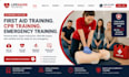 design wix first aid training website cpr training emergency training website