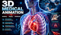 create, edit 2d 3d  medical animated vidoes