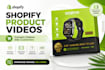 create shopify product video for ecommerce stores online brands and SEO