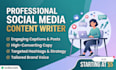 write engaging social media posts, captions, and articles