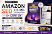 write amazon SEO product listing optimization and a plus content