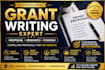 write grant proposal, grant application, grant research for nonprofit