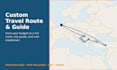 create a custom multi destination travel route and guide