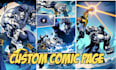draw custom superhero comic book page manga graphic novels and webcomic panels