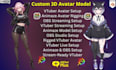 setup vtuber avatar, animaze rigging and obs studio streaming