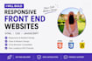 create a responsive website using HTML CSS javascript