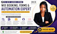 fix wix booking calender custom forms and automation workflows