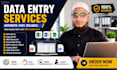 be your data entry, copy paste and web research expert
