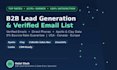 do b2b lead generation with verified emails and contact details