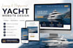 design luxury yacht charter website with a modern responsive layout