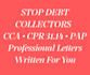 debt defence letters cca cpr pap drafting service