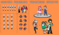 create custom pokemon trainer sprites, front, back, overworld for gen 3, 4, 5