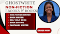 ebook ghostwriter, ghost book writer ebook writer, non fiction editor