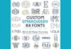 create custom embroidery fonts, bx fonts