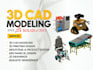 3d industrial product design mechanical prototype 3d cad model for manufacturing