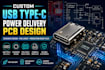 design custom usb type c power delivery pcb with schematic design