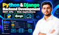 build django rest API and python backend web application