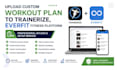 upload custom workout plan to trainerize, everfit fitness platform