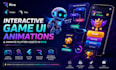create interactive game ui animation and animate flutter assets in rive