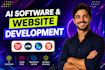 do custom ai website development as full stack developer, ai software developer