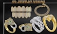 3d cad jewelry design, 3d necklace, bracelet, 3d pendant, 3d grillz, cuban chain