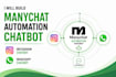 do manychat, manychat automation chatbot, instagram, whatsapp chatbot