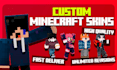 create a custom minecraft skin for you