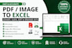convert PDF, scanned files, and images into editable excel