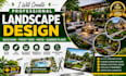 create landscape design backyard and front yard