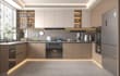 design commercial grade 3d kitchen modeling, quartz countertop,marble backsplash
