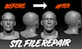 fix 3d model, stl file repair, clean 3d scan and repair mesh 3d scan cleanup