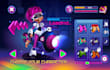 mobile game UI UX and character design