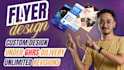 design custom flyer and beautiful flyer in just 6hrs