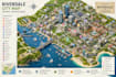create a custom 3d isometric city map, tourist map, and location illustration