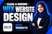 build wix website design, wix redesign, wix  development, wix business website
