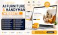 build ai furniture, handyman, website, with ai assistant, appointment booking
