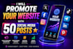 promote your website on social media