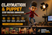 create unique claymation and puppet stop motion animation