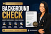 perform background checks, identity verification and osint research