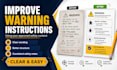 improve warning instructions using your approved safety content