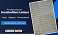 write neat and professional handwritten letters
