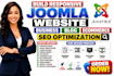 build responsive joomla business website blog ecommerce store SEO optimization