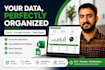 do accurate data entry in microsoft excel and google sheets