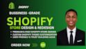 build shopify store, shopify store design, shopify dropshipping  development