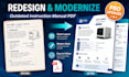 redesign and modernize your outdated instruction manual PDF
