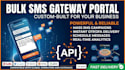 code a custom SMS gateway application with apis